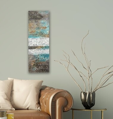 Abstract Ancient Arabic Calligraphy Oil Painting