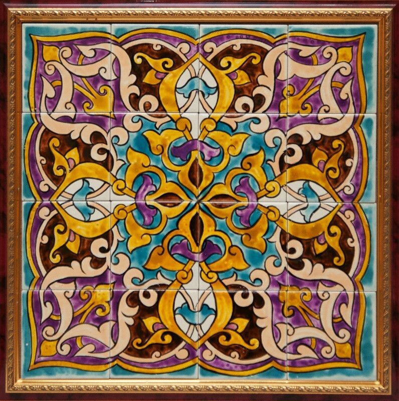 Purple & Turqouise Persian Arabesque Geometric Design Greeting Card