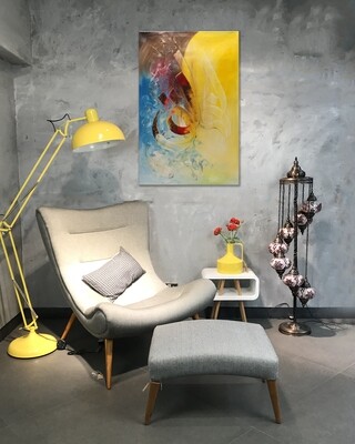 Al Khaliq Abstract Original Hand Painted Canvas Second
