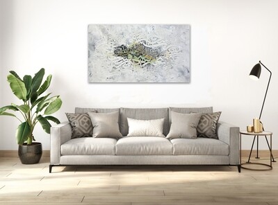 Mercy for the Worlds Abstract Stylistic Design Textured Oil Painting