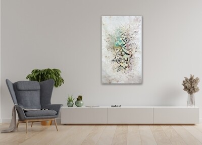 "There is nothing whatever like unto Him" 40:11 Abstract Stylistic Design Textured Oil Painting