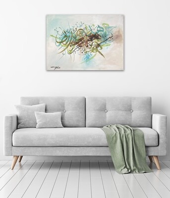 "This is from the favours of my lord" 27:40 Abstract Stylistic Design Oil Painting