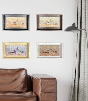 Desert Nomads &amp; Camels Scenic Design Stone Art