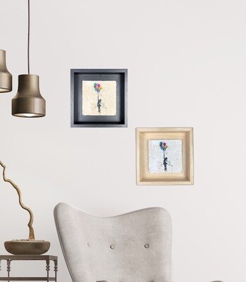 Banksy's “The Girl with the Balloons” Design Stone Art