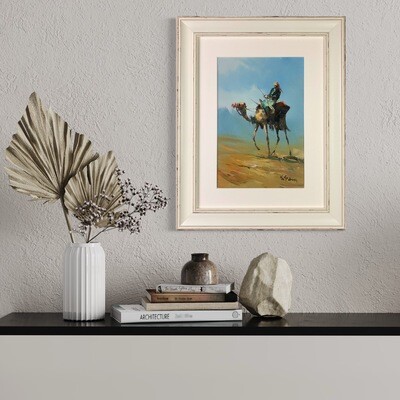 Bedouin & Camel - Knife Art Oil Painting