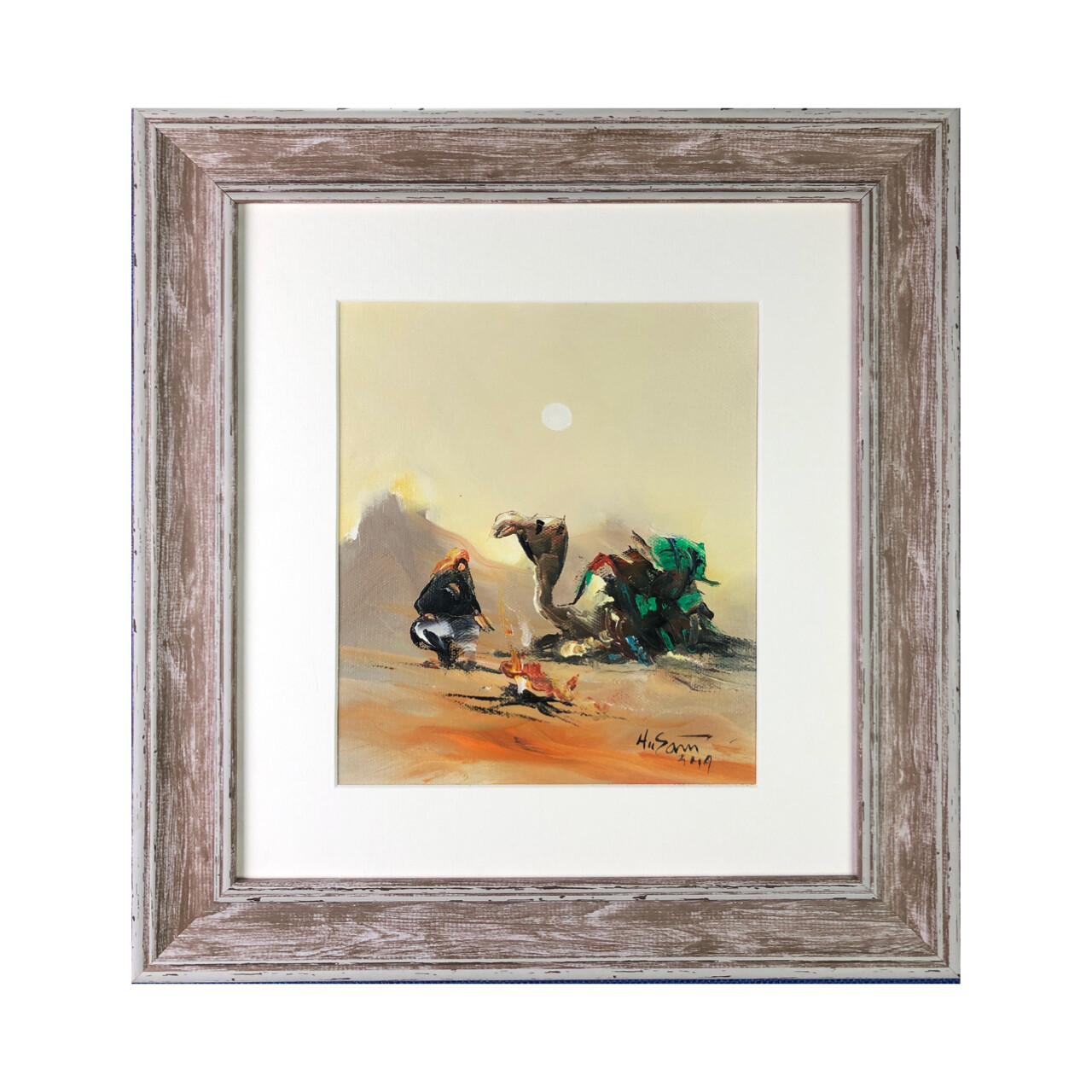 Bedouin & Camel - Knife Art Oil Painting