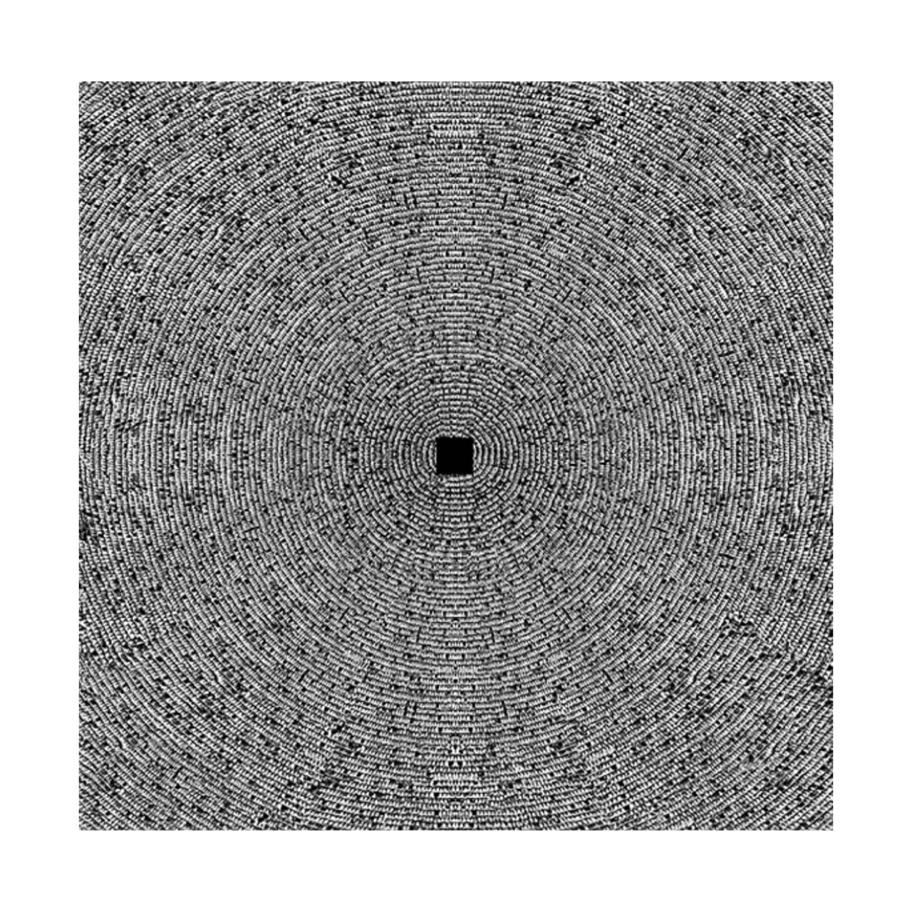 Kaaba - The Masses Abstract Giclée Canvas, Frame Colour: Un-framed, Size: Small