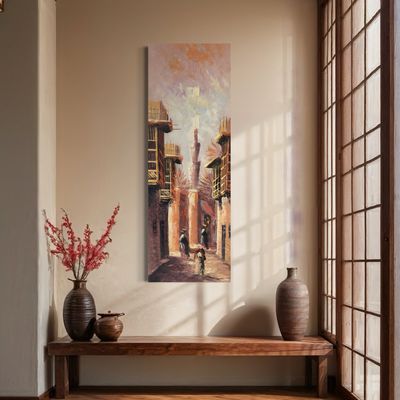 Streets of Baghdad Knife Art Original Hand Painted Canvas