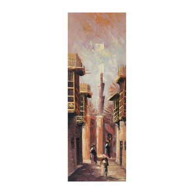 Streets of Baghdad Knife Art Original Hand Painted Canvas