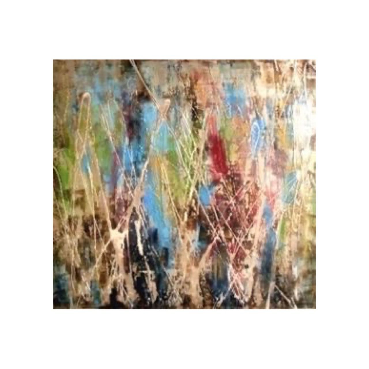 Abstract Abracadabra Modern High Gloss Oil Painted Canvas