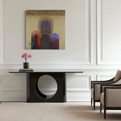 Abstract Blessed Arches & Ayaats Original Mix Media Hand Painted Canvas