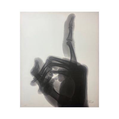 Al-AHad (The One) X-ray Finger Art Original Giclee Canvas