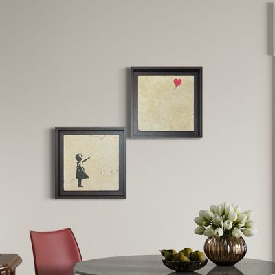 Banksy's Girl with Balloon Design Stone Art