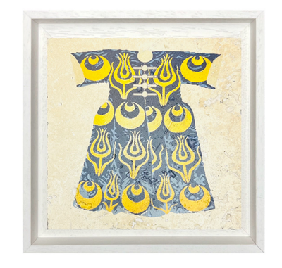 Blue &amp; Yellow Kaftan Stone Art