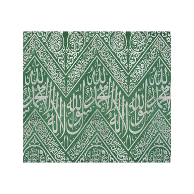 Tapestry of Bliss “Kiswa al-Saadat” of the Prophet&#39;s ﷺ tomb, Madinah Design  Greeting Card