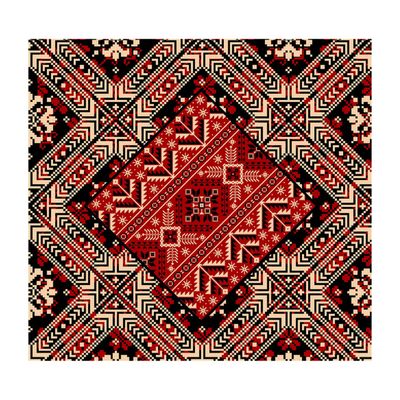 Palestinian Tatreez – Geometric Heritage Greeting Card