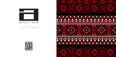 Palestinian Tatreez – Geometric Heritage Greeting Card