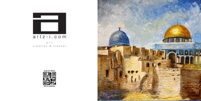 Twin Domes of Masjid Al-Aqsa – Artist’s Impression Greeting Card