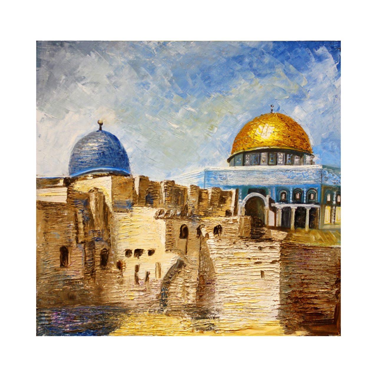 Twin Domes of Masjid Al-Aqsa – Artist’s Impression Greeting Card
