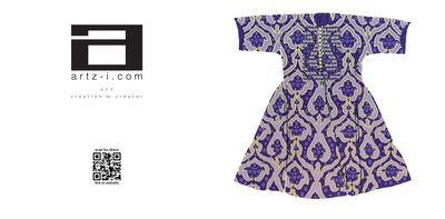 Blue Kaftan Greeting Card