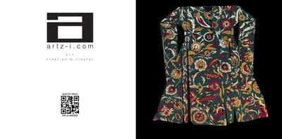 Floweresque Dark Background Kaftan Greeting Card