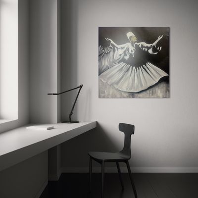 Semazen of Surrender Whirling Dervish Premium Giclee Print.