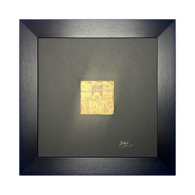 The Kaaba, Circa 1887 — Ottoman Era in Gold – Modern Framed Islamic Art The Kaaba, Circa 1887 — Ottoman Era in Gold – Modern Framed Islamic Art