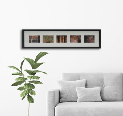 Mosque Arches Design in Black 3D Memory Box Frame