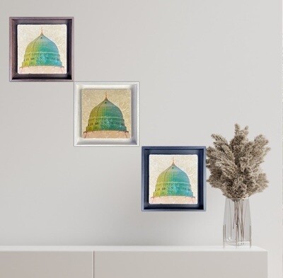 The Green Dome Al Masjid an Nabawi ( The Prophet’s Mosque) Medina Stone Tile