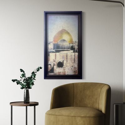 The Sacred Silhouette: Dome of the Rock &amp; Qibli Mosque Stone Art