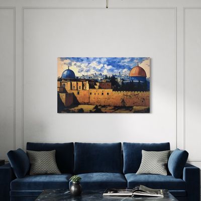 Al-Quds in Light – Premium Giclée Print Inspired by Monet