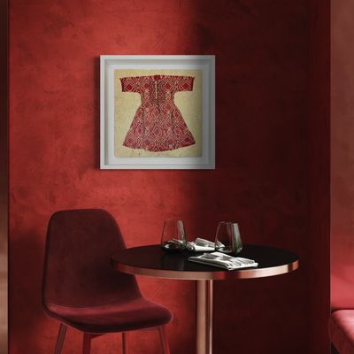 Red Kaftan Stone Art