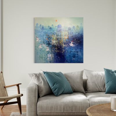 Sacred Dance in a Celestial City Oil Painting