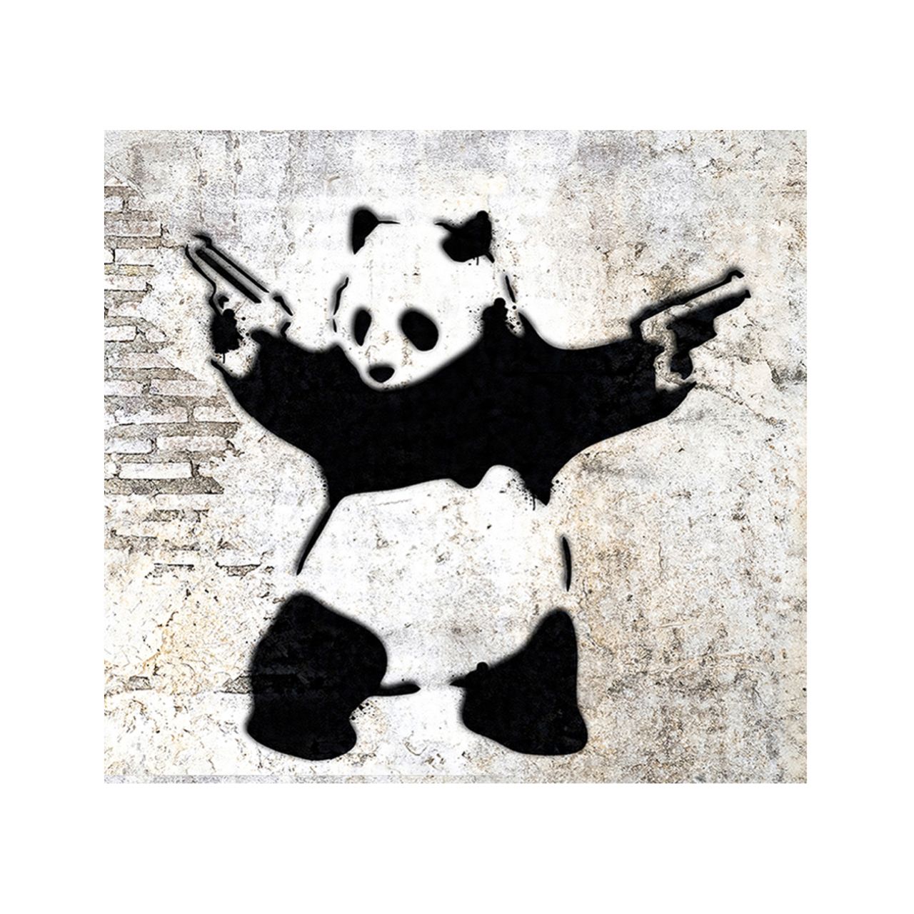 Banksy's “Panda with Guns” Design Greeting Card Banksy's “Panda with Guns” Design Greeting Card
