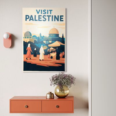 Visit Palestine Premium Giclée Canvas