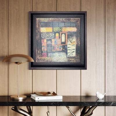 Contemporary Abstract Stone Art – Textured Collage Design