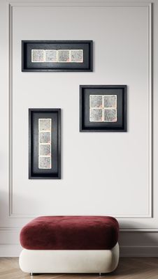 Four Quls Square Kufic Calligraphy Stone Art