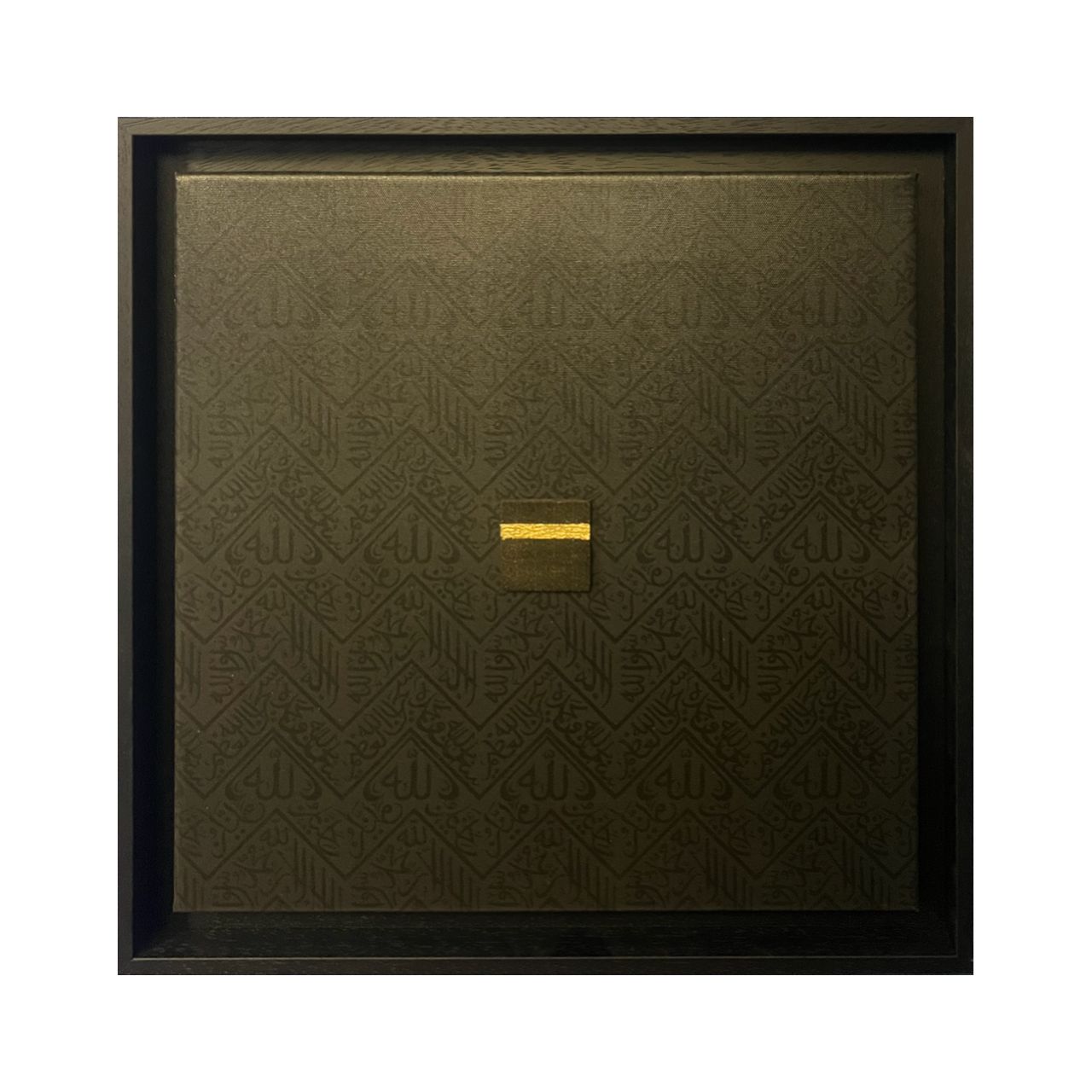 Sacred Black – Kaaba Kiswa Design Sacred Black – Kaaba Kiswa Design, Size: XL, Frame Colour: Black