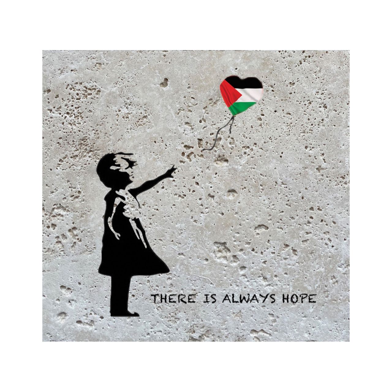 Banksy's Girl with Balloon There is Always Hope Design Greeting Card Banksy's Girl with Balloon There is Always Hope Design Greeting Card