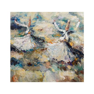 Dance of Devotion Dervishes Greeting Card Dance of Devotion Dervishes Greeting Card