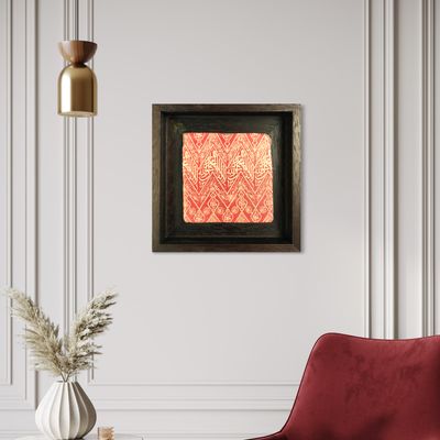 Red Tapestry of Bliss “Kiswah as-Saadat” of the Kaaba, Mecca Design Stone Art Clearance