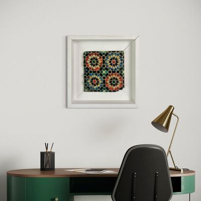 Madrasa Ben Youssef Marrakesh Moroccan Zellige Mosaic Design Framed Stone Art Clearance