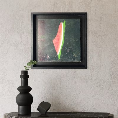 Watermelon Slice Palestine Stone Art Clearance