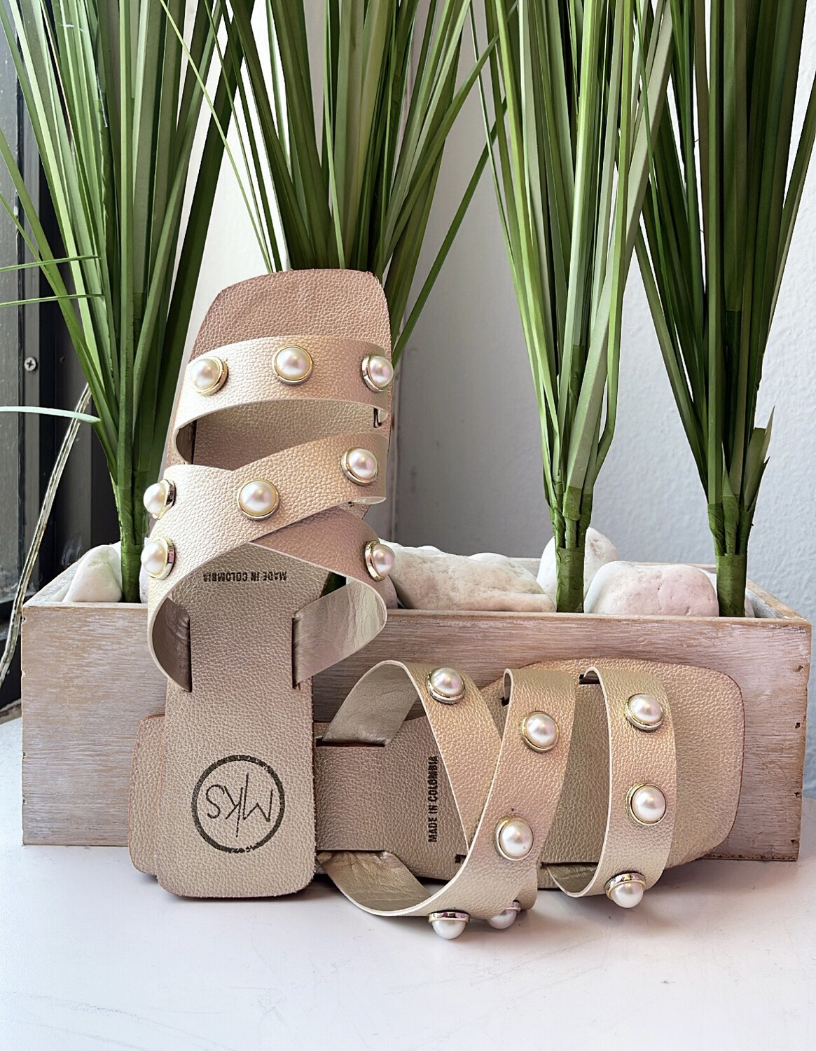 Marivi Strap Pearl Flats