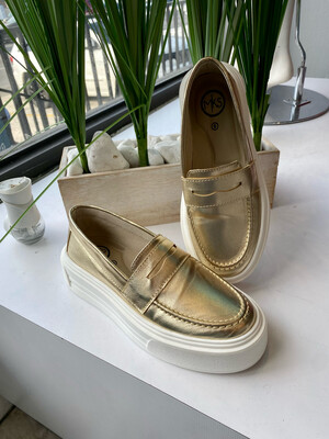 Sheila Gold Loafers