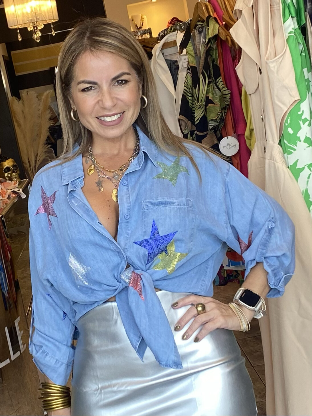 3Q SLV Button Down Bid Graphic Shirt