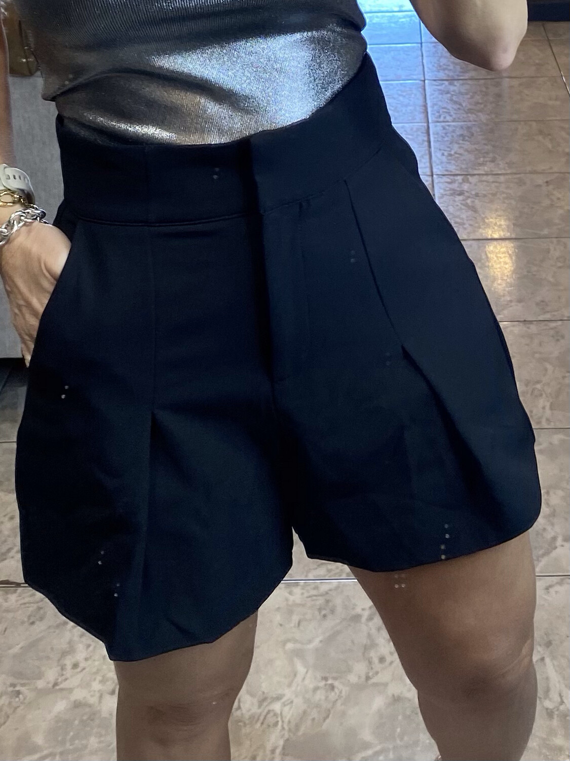 Black Or LT Tan Flare Short