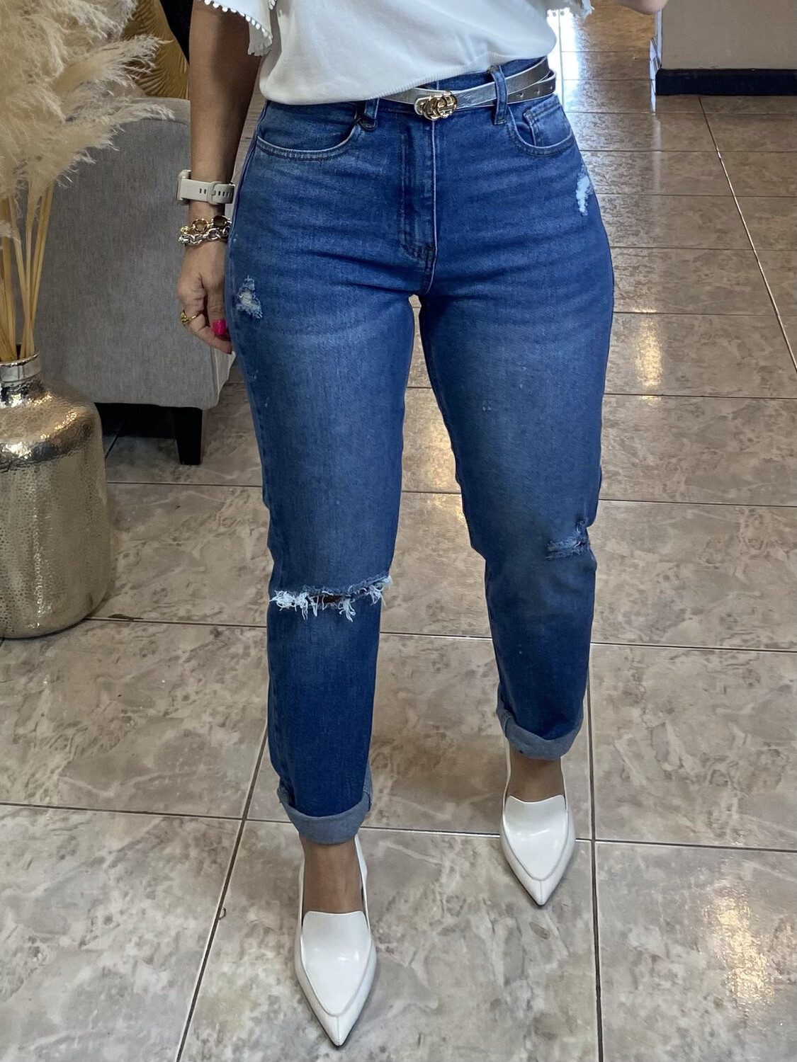 Light Denim Mom Jean