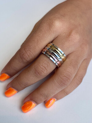 Tri Color Band Ring