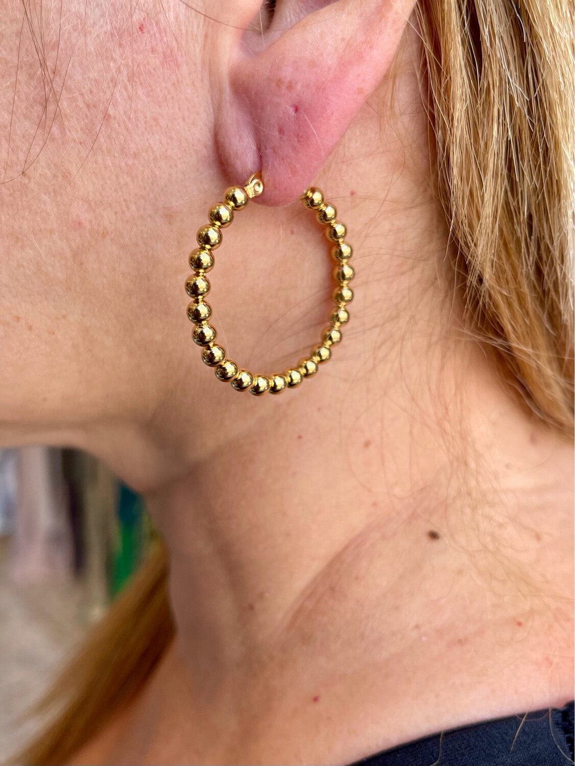 Silver Or Gold Bead Earings
